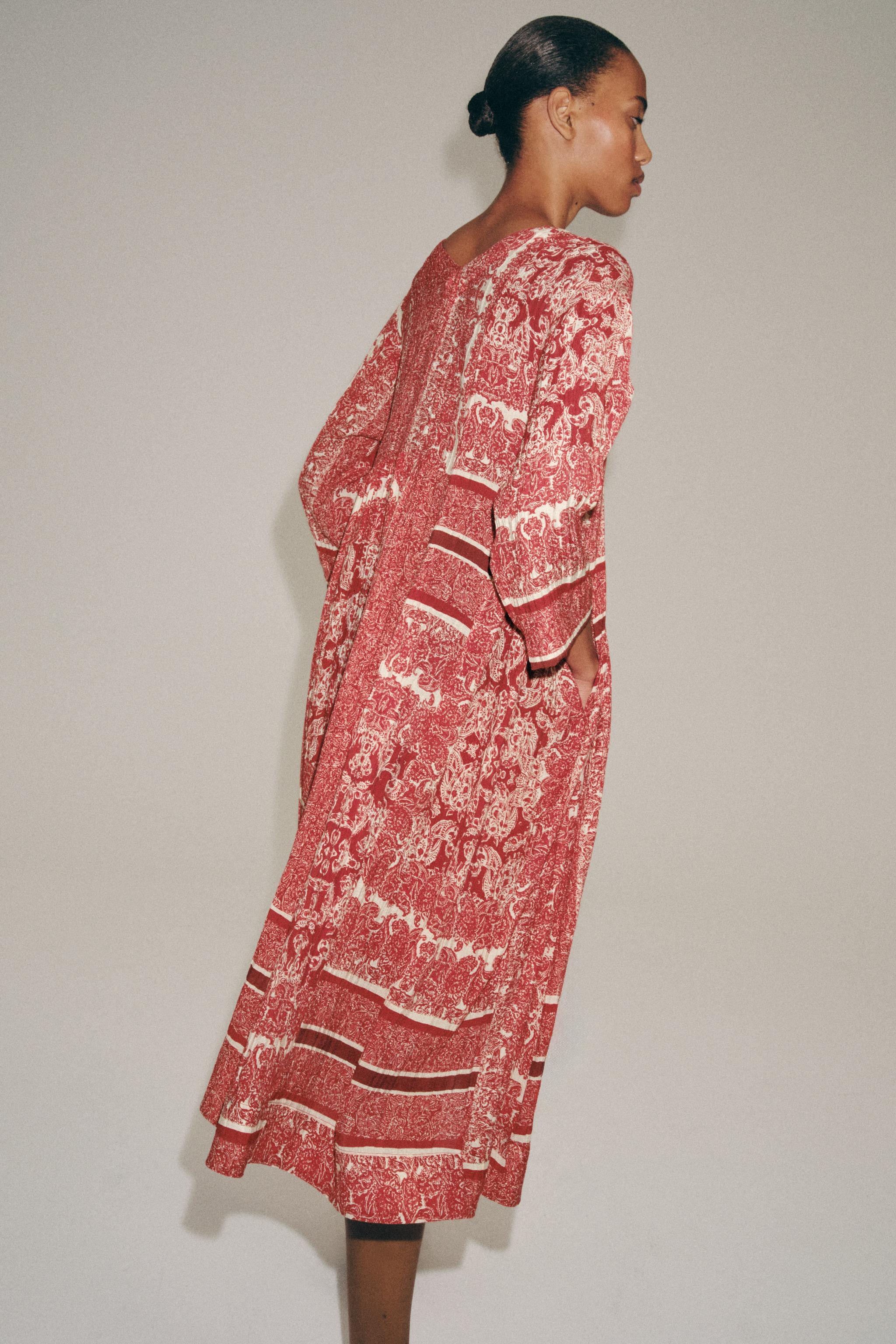 ZW COLLECTION PRINTED MIDI DRESS